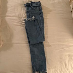 Madewell high rise slim boy jean size 25